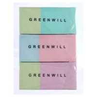 Набор Ластик прямоугольный, 3 штуки, МИКС Набор Ластик прямоугольный, 3 штуки, МИКС