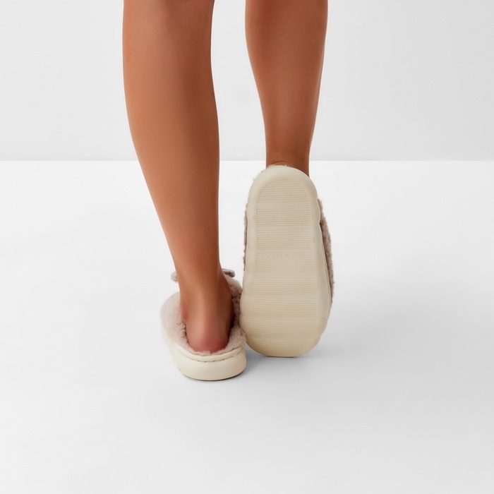 Тапочки женские, размер 40-41, цвет коричневый Тапочки женские, размер 40-41, цвет коричневый