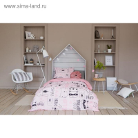 Постельное белье "Этель" 1.5 сп Little crown 143*215 см, 150*214 см, 50*70 см -1 шт,100% хл, бязь