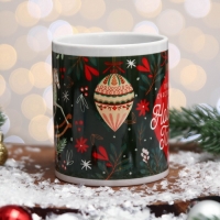 Кружка &laquo;Счастливого Нового года!&raquo; игрушки, 320 мл