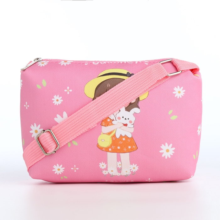 Сумка детская на молнии &laquo;Выбражулька&raquo;, цвет розовый