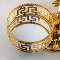 Подставка для десертов и фруктов &laquo;Севилья&raquo;, 32&times;14&times;31 см, цвет металла золотой