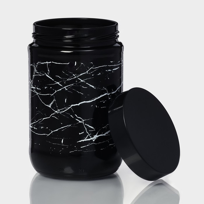 Банка стеклянная для сыпучих продуктов &laquo;Марбл&raquo;, 660 мл