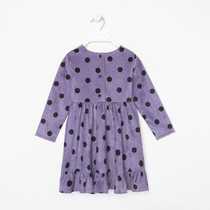 Платье детское KAFTAN "Горох", р. 32 (110-116), сиреневый