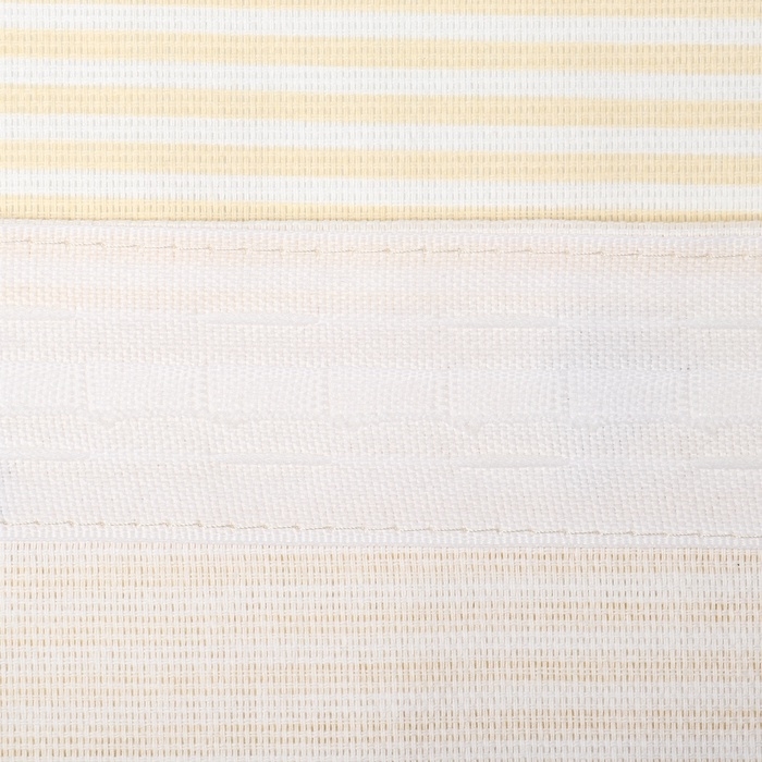 Комплект штор для кухни Доляна "Пчёлки", 150х180 см - 2 шт,  рогожка 164 г/м2, 100% хл