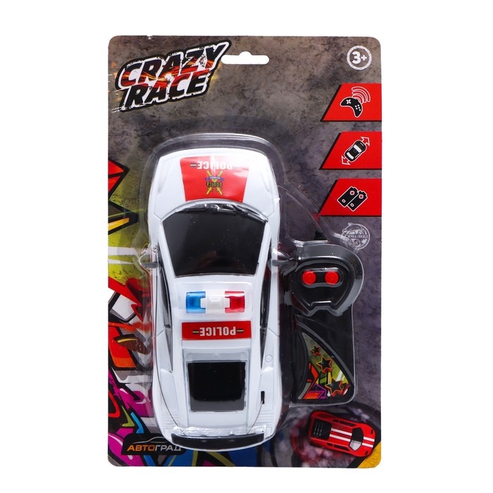 Машина «Полиция», на радиоуправлении, работает от батареек Машина «Полиция», на радиоуправлении, работает от батареек