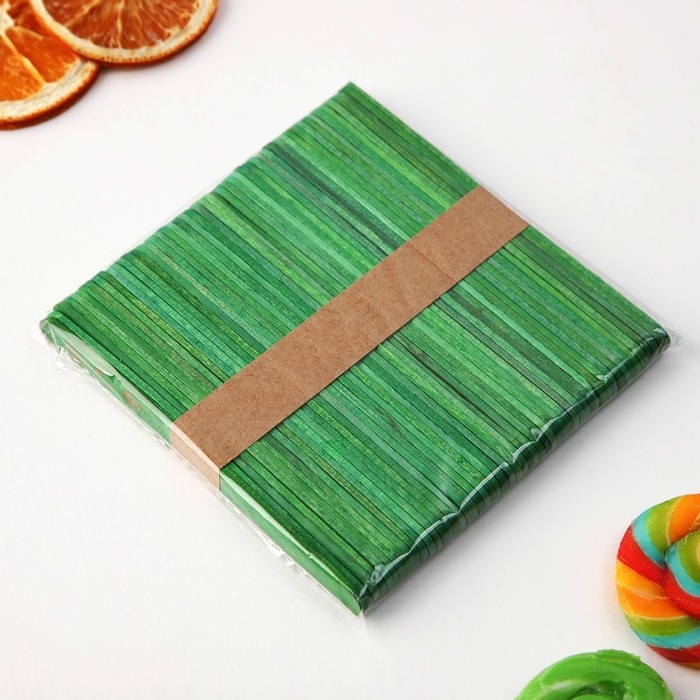 Палочки для мороженого деревянные &laquo;Фрукты&raquo;, набор 50 шт, 11.4 х 1 см