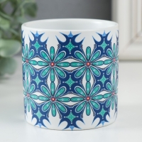 Вазон керамика "Голубые цветы" 200 мл 7,3х7,3х7,3 см Вазон керамика "Голубые цветы" 200 мл 7,3х7,3х7,3 см