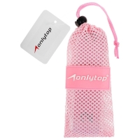 Эспандер-лента ONLYTOP, эластичная, с захватами, 90х4 см, цвет розовый