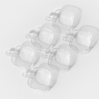 Банки стеклянные для хранения сыпучих продуктов &laquo;Тури&raquo;, 8 предметов: 6 банок 300 мл, 8&times;6 см, ложка, бамбуковый ящик