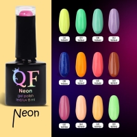 Гель лак для ногтей &laquo;NEON&raquo;, 3-х фазный, 8 мл, LED/UV, цвет одуванчиковый (43)