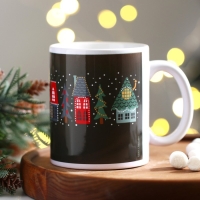 Кружка новогодняя керамическая &laquo;С Новым годом!&raquo;, 320 мл, цвет белый