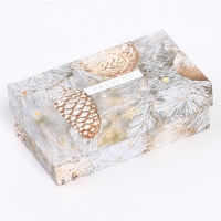 Набор коробок подарочных 15 в 1 &laquo;С Новым годом&raquo;, 12 х 7 х 4 см - 46,6 х 35,2 х 17.5 см, Новый год