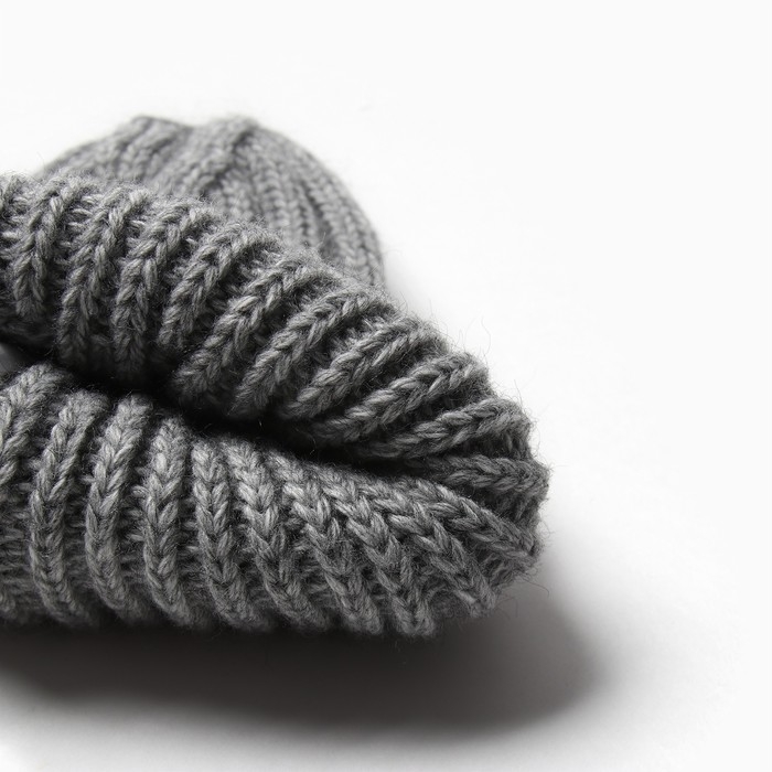 Шапка демисезонная женская, цвет серый, размер 56-58