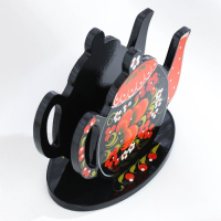 Салфетница &laquo;Чайник&raquo;, хохлома