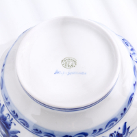 Салатник &laquo;Семья&raquo;, большой, 21&times;21&times;13 см, гжель