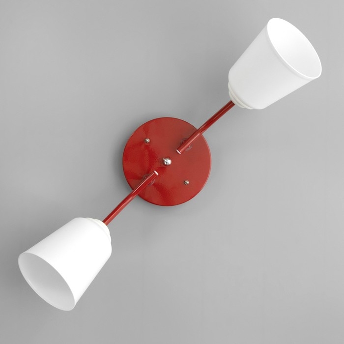 Люстра Люстра "Онлайн" (цил.) 2х15Вт Е27 МОДЕЛЬ:BR 00285 красный 50х15х15см