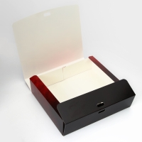 Новый год. Коробка подарочная новогодняя складная, упаковка, &laquo;Новогодний Паровоз&raquo;, 20 &times; 18 &times; 5 см.