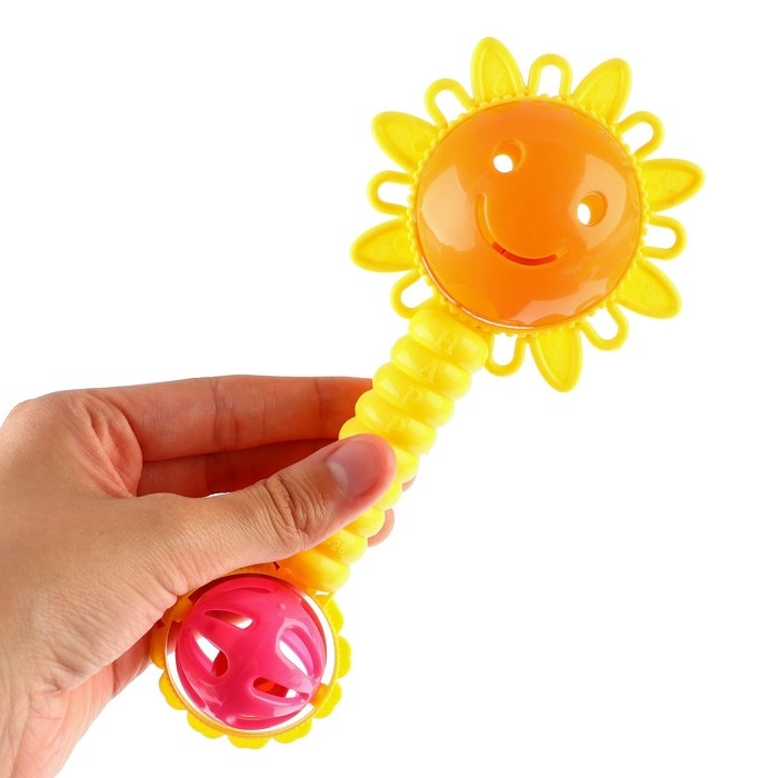 Погремушка &laquo;Солнышко&raquo;, цвет МИКС, Крошка Я