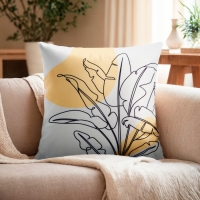 Наволочка декоративная Этель &laquo;Листья&raquo; 40х40 см, 100% п/э