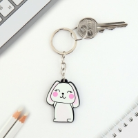 Брелок для ключей акриловый &laquo;Зайка&raquo;, 3,5 х 10 см