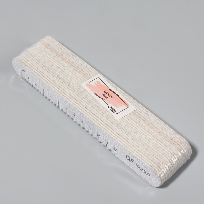 Пилка-наждак, на деревянной основе, набор 20 шт, абразивность 100, 18 см, цвет серый/чёрный Пилка-наждак, на деревянной основе, набор 20 шт, абразивность 100, 18 см, цвет серый/чёрный