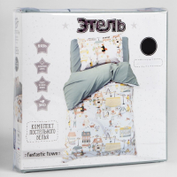 Постельное белье "Этель" 1,5 сп Fantastic town 143х215 см, 150х214 см, 50х70 см -1 шт Постельное белье "Этель" 1,5 сп Fantastic town 143х215 см, 150х214 см, 50х70 см -1 шт