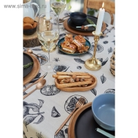 Скатерть Этель Healthy life 110х147 см, 100% хлопок, репс 210 г/м2 Скатерть Этель Healthy life 110х147 см, 100% хлопок, репс 210 г/м2