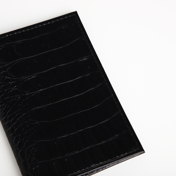 Обложка для паспорта, TEXTURA, цвет чёрный