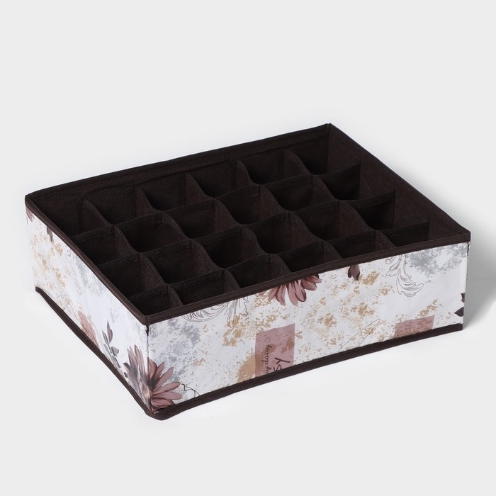 Органайзер для хранения белья Доляна &laquo;Астра&raquo;, 16 ячеек, 36&times;28&times;12 см, цвет МИКС