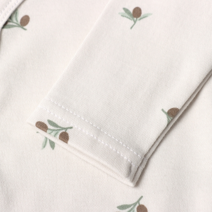 Боди с дл. рукавом Крошка Я Olives, р. 74-80, молочный