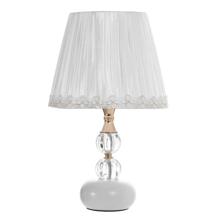 Настольная лампа "Беатриса" E27 40Вт белый 25х25х33 см