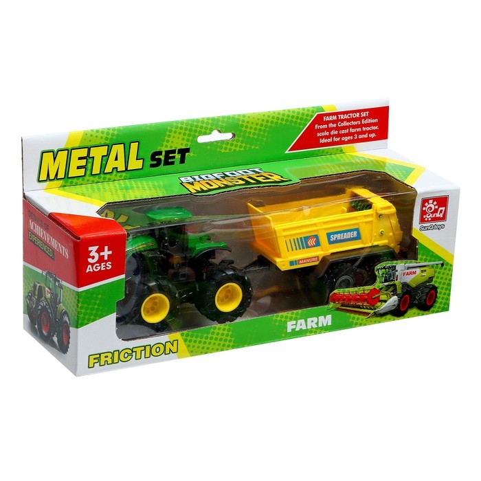 Трактор металлический «Спецтехника», инерция, МИКС Трактор металлический «Спецтехника», инерция, МИКС