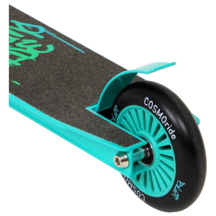 Самокат трюковой COSMORIDE BLOT, колёса PU 100 мм, ABEC 7, цвет бирюзовый