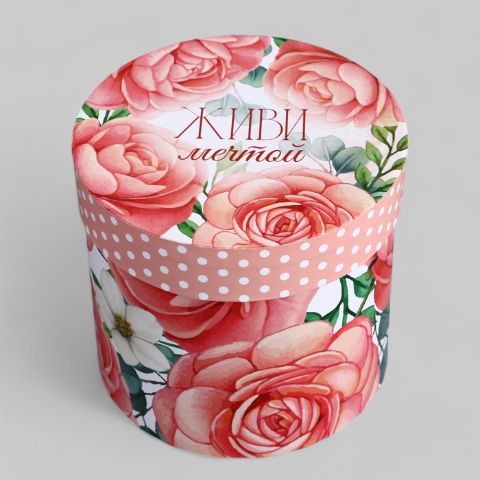 Набор шляпных коробок для цветов 4 в 1, упаковка подарочная, &laquo;Нежность&raquo;, 20 х 17,5 - 16 х 14 см