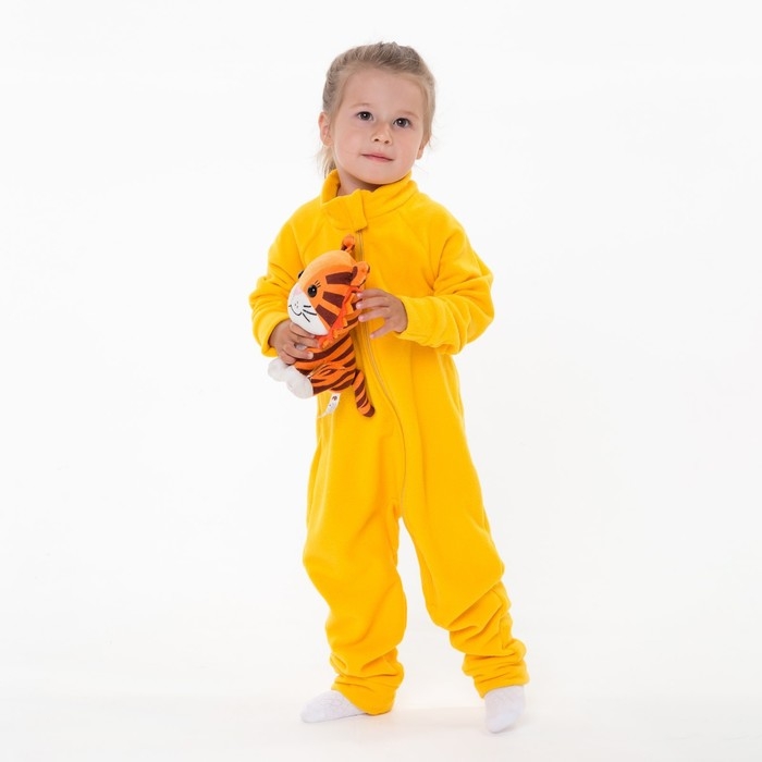 Комбинезон детский, цвет жёлтый, рост 74-80 см