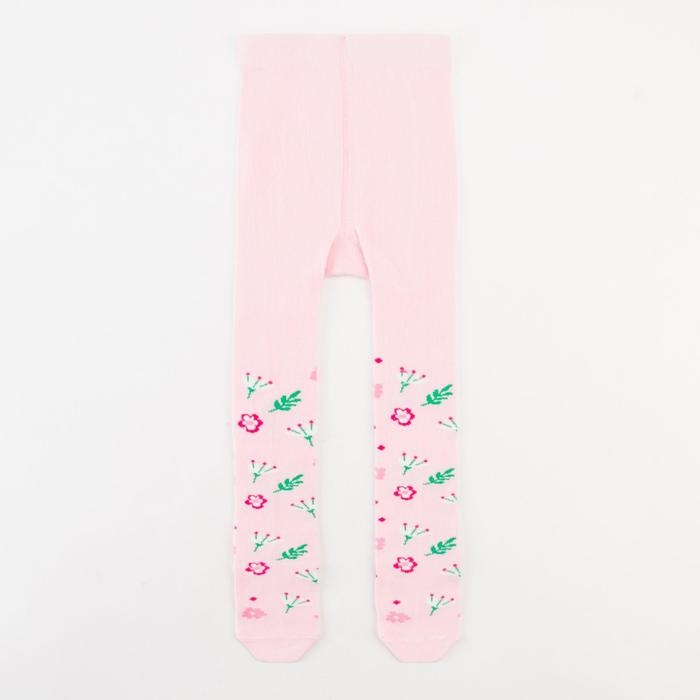 Колготки Крошка Я &laquo;Цветочки&raquo;, цвет розовый, рост 86-92 см