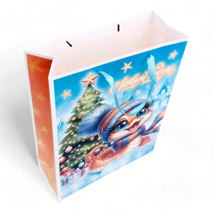 Пакет ламинированный вертикальный "Счастливая змейка", L 31 &times; 40 &times; 12 см