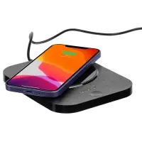 Кружка с подогревом и беспроводной зарядкой Dual Base Plus, черная Кружка с подогревом и беспроводной зарядкой Dual Base Plus, черная