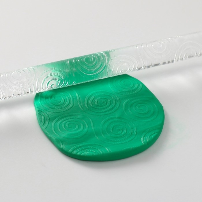 Скалка для творчества акрил Скалка для творчества акрил "Спираль" 16х1 см