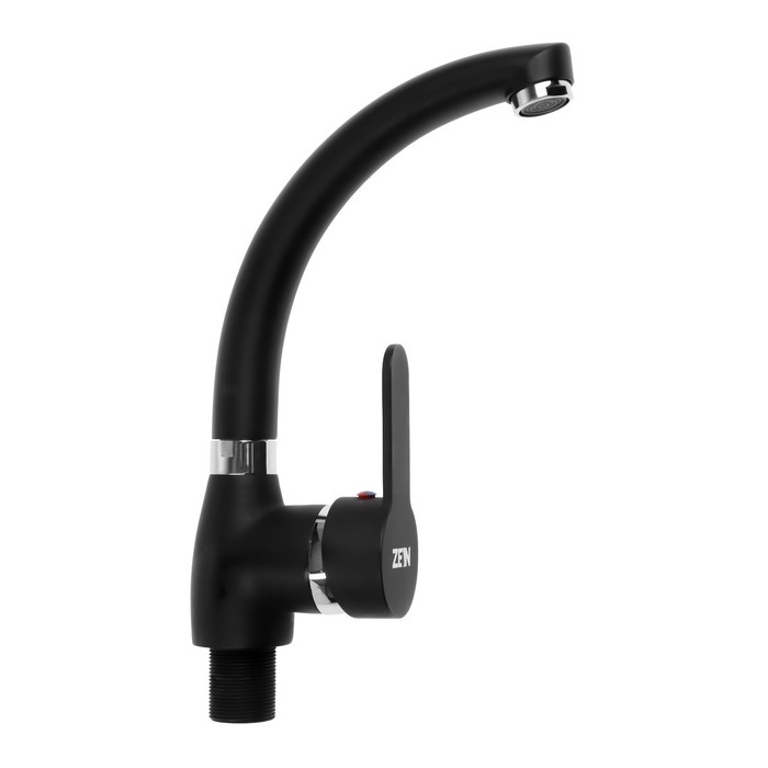 Смеситель для кухни ZEIN Z2231, излив Смеситель для кухни ZEIN Z2231, излив "утка", картридж керамика 40 мм, черный