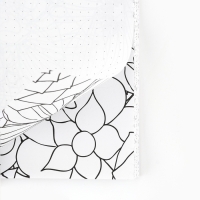 Ежедневник-смешбук с раскраской антистресс А5, 80 л &laquo;Рисуй, танцуй, мечтай&raquo;