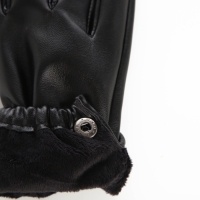 Перчатки женские, без утеплителя, безразмерные, цвет чёрный