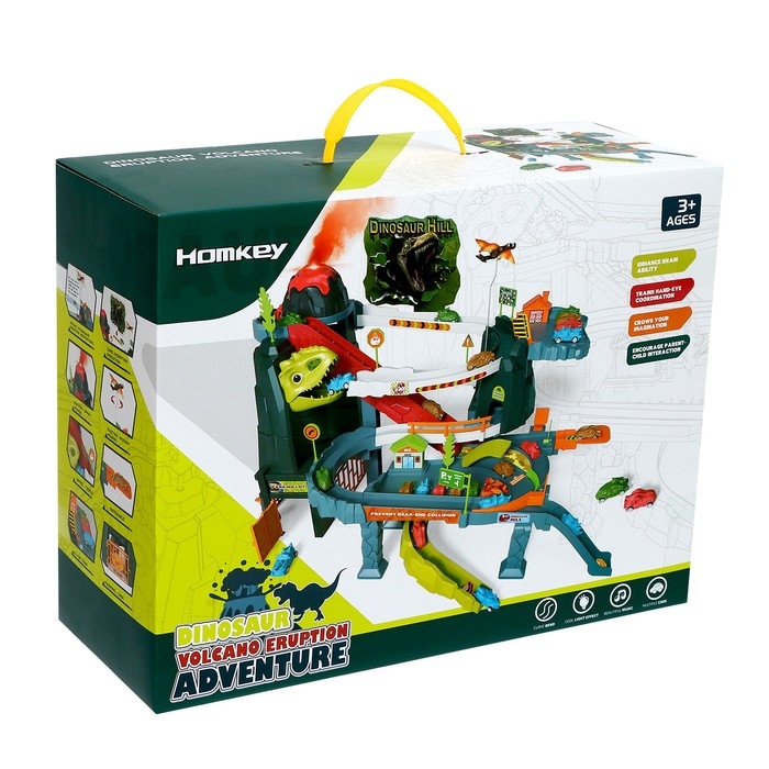 Автотрек «Динозавр», звуковые эффекты, эффект дыма Автотрек «Динозавр», звуковые эффекты, эффект дыма