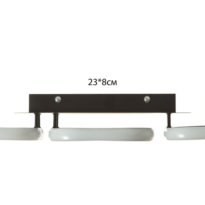 Светильник Светильник "Квадро" LED 33Вт 6000К черный 52,5х17х7 см