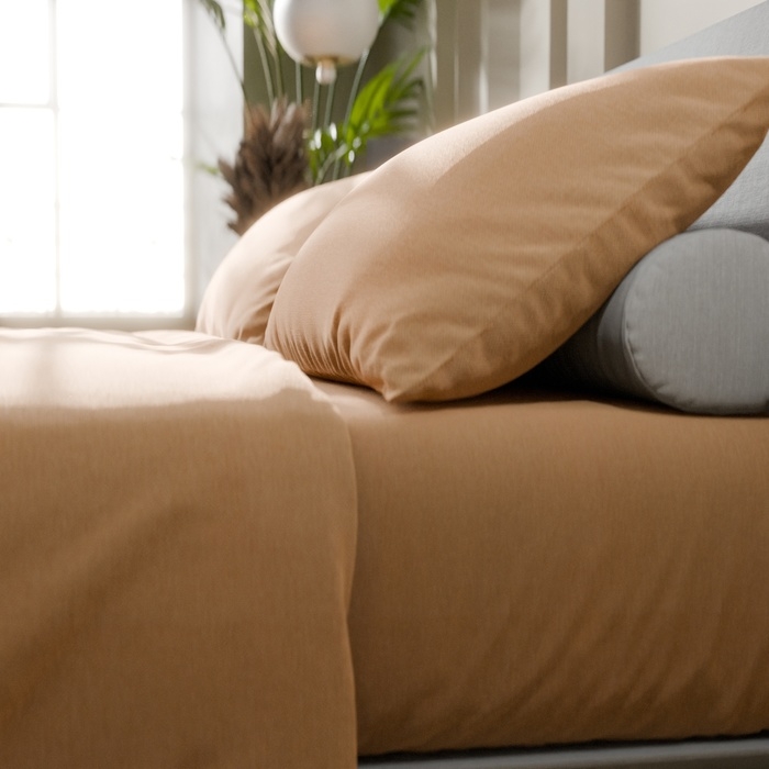 Постельное бельё Этель Дуэт &laquo;Песчаный берег&raquo; 143х215-2 шт, 220х240, 50х70-2 шт, 100% хлопок, бязь125г/м2