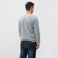 Свитшот мужской НАЧЁС, цвет светло-серый, размер 52