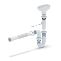 Сифон для мойки "АНИ Пласт" DR0115, 1 1/2", с гофротрубой 40/50 мм, с разрывом струи Сифон для мойки "АНИ Пласт" DR0115, 1 1/2", с гофротрубой 40/50 мм, с разрывом струи