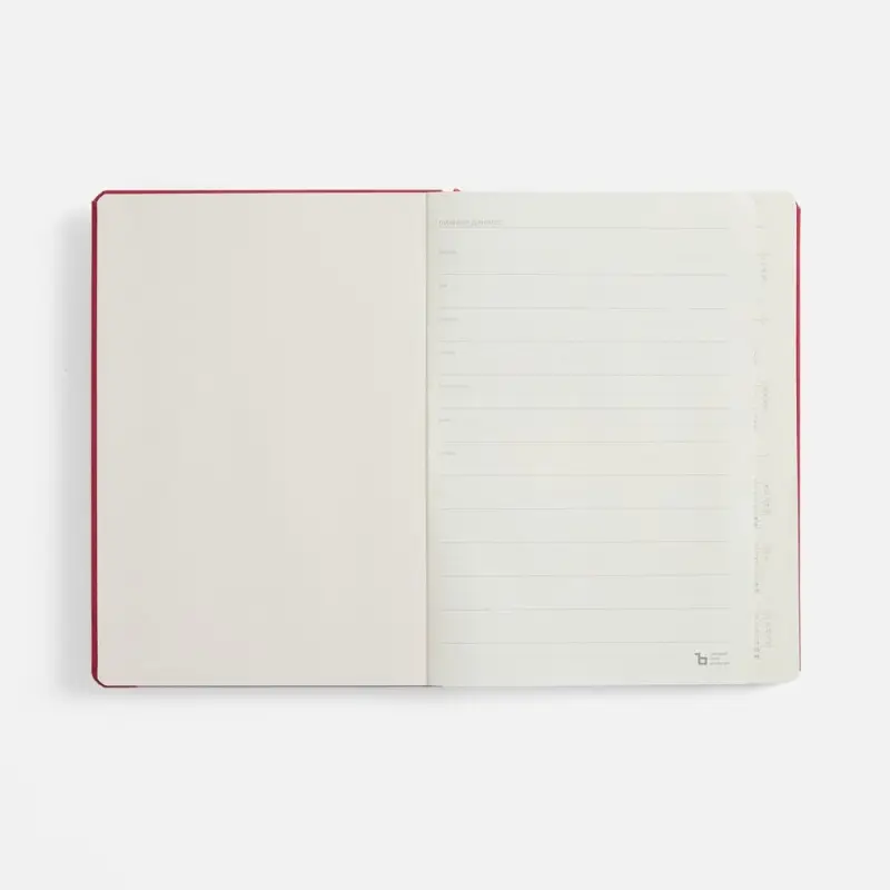 Ежедневник Urban Metal, недатированный, красный