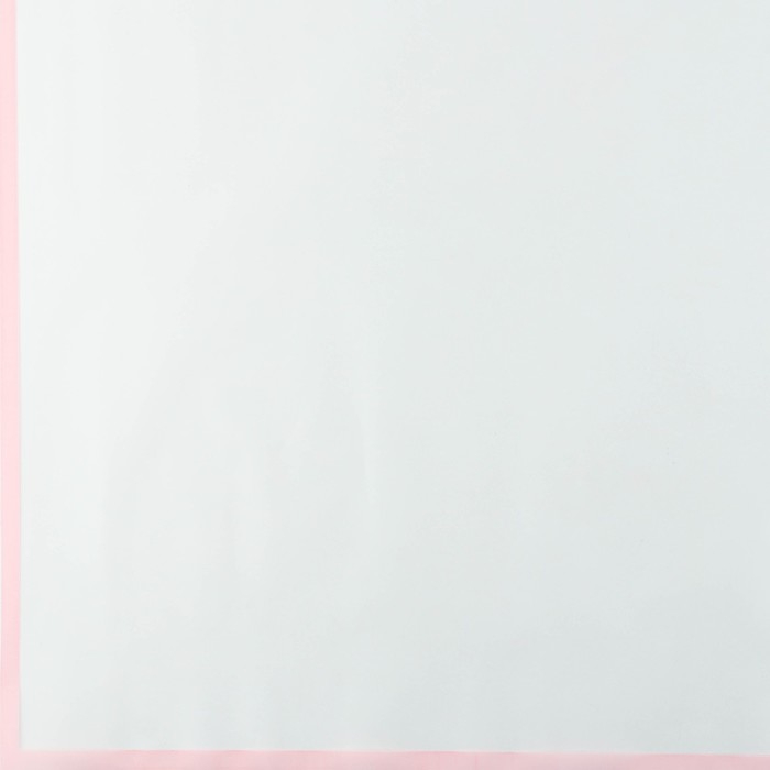 Плёнка для цветов матовая упаковочная &laquo;Кайма&raquo; розовая 0,5х9 м